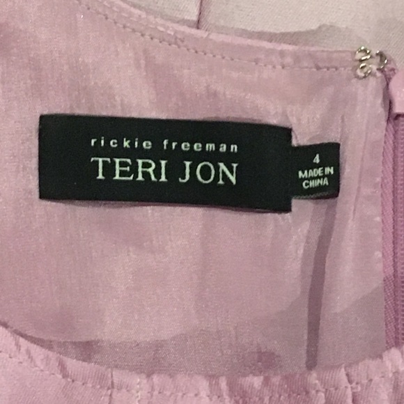 ❌SOLD❌Rickie Freeman Teri Jon pink silk gazar - Picture 7 of 8